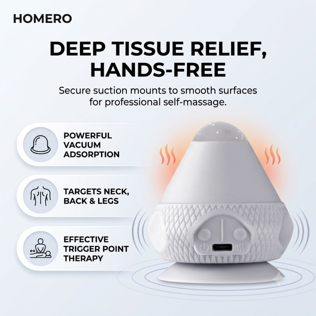 Electric Adsorption Fascia Massage Ball with Heat Vibration