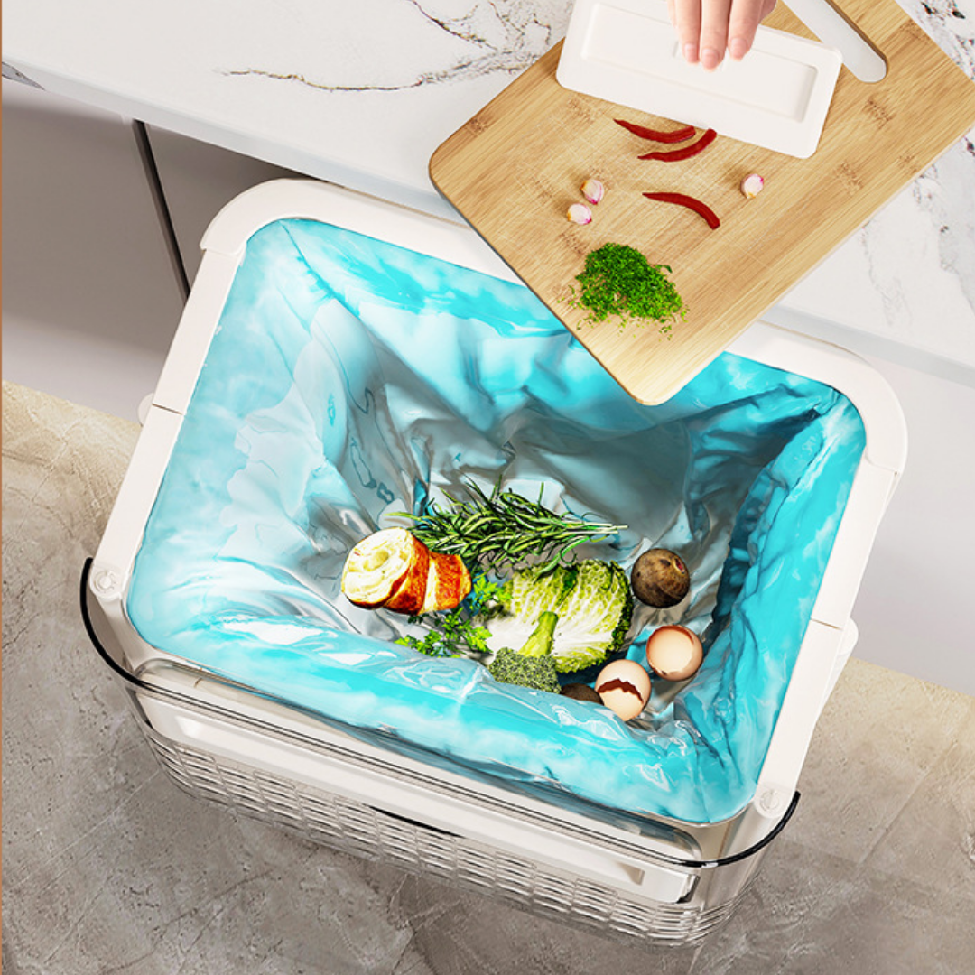 Wall-Mounted Foldable Trash Can