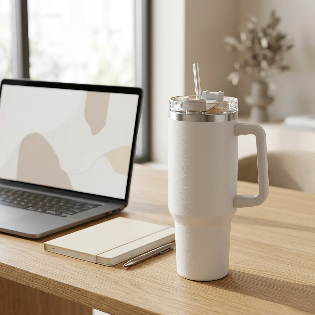 Double Wall Vacuum Insulation Stainless Steel Anti-Splash Tumbler
