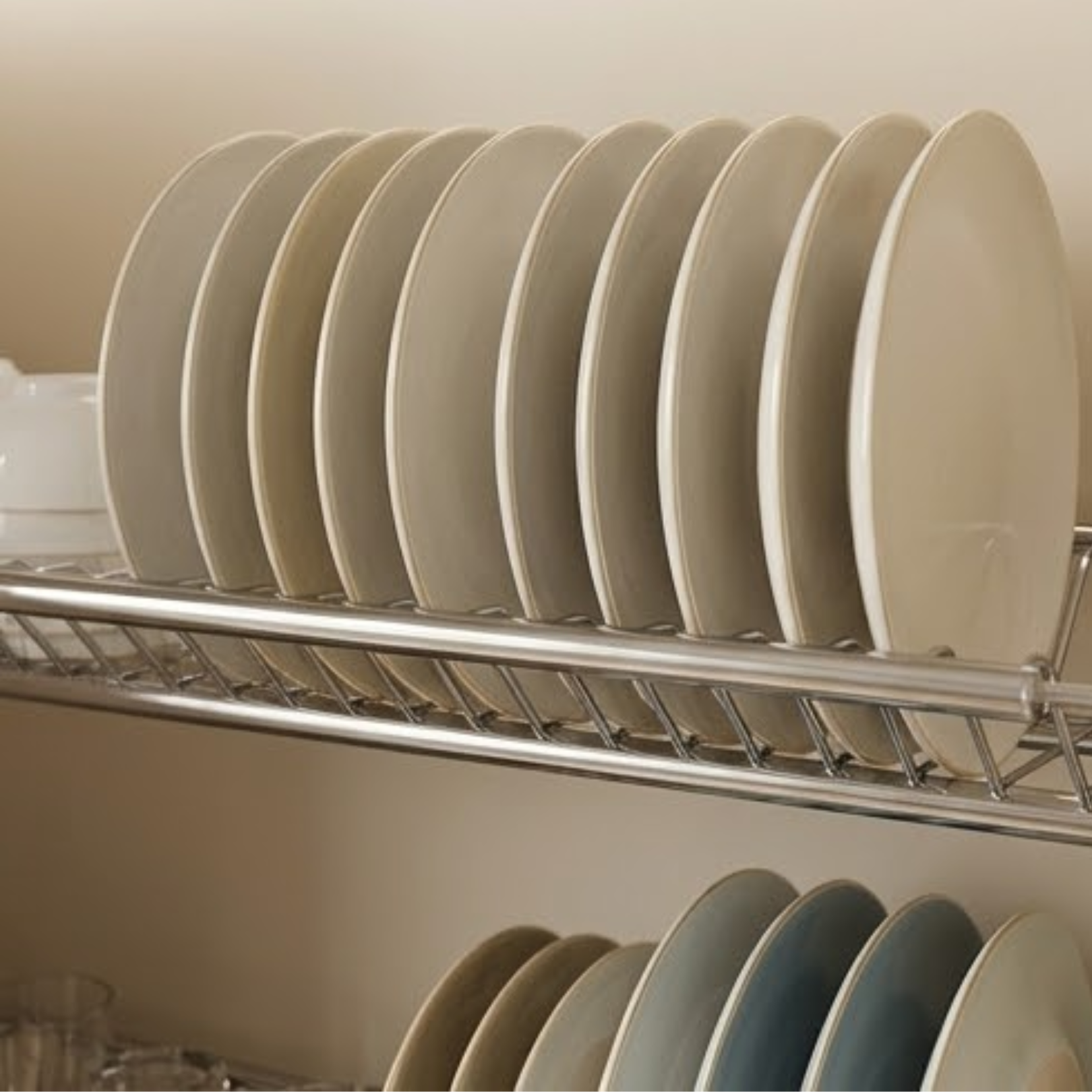 Modular Kitchen Stainless Steel Dish Plate Drainer Rack