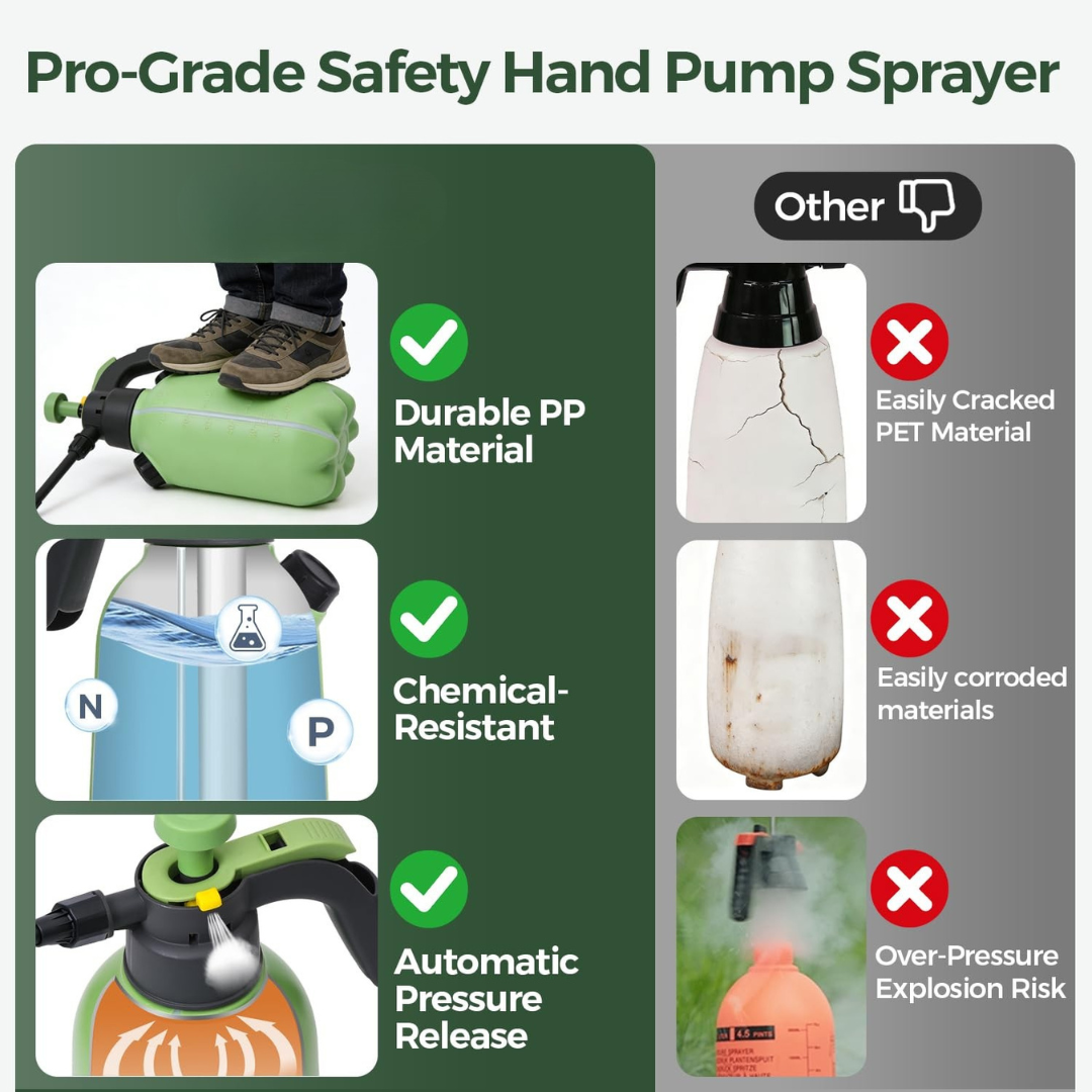 Adjustable Nozzle Hand Pump Pressure Sprayer Bottle