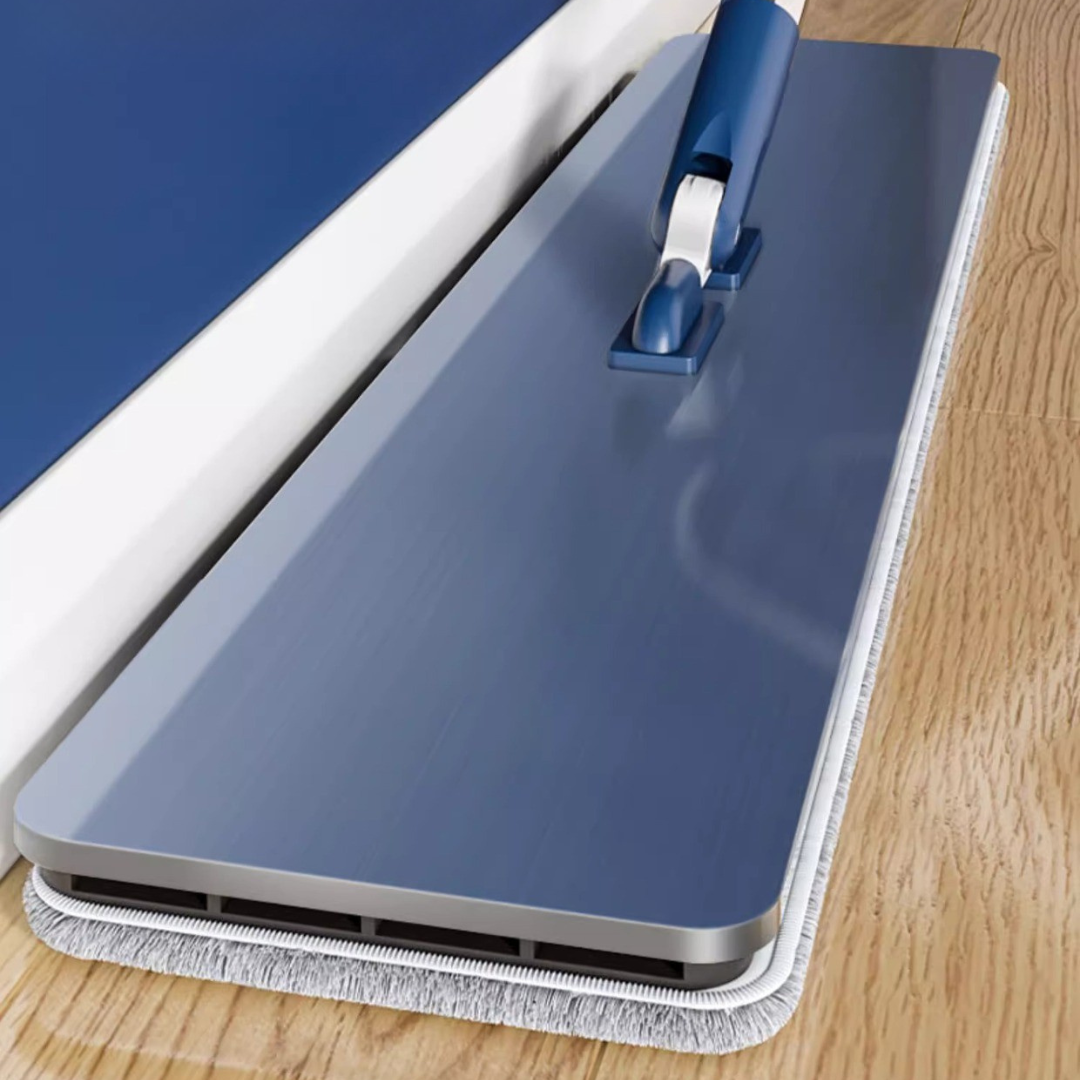 Hands Free 360° Rotating Flat Mop with Stainless Steel Handle