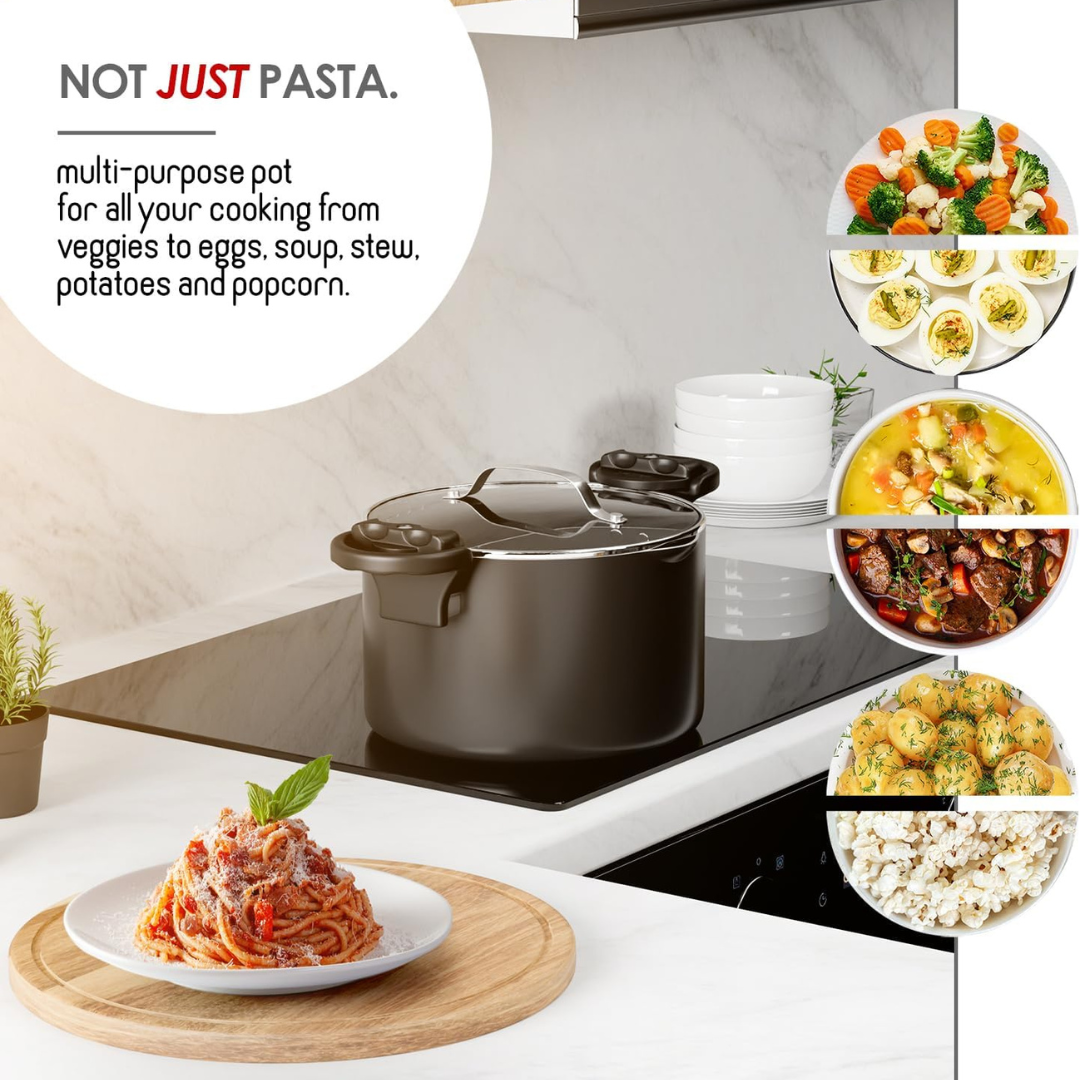 HOMERO Premium Multipurpose Twist Lock Non-Stick Pot