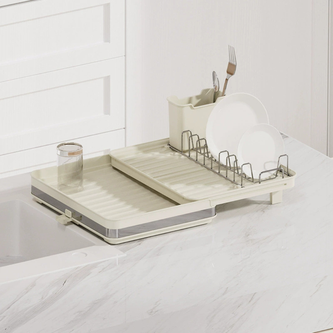 Multi Utility Stainless Steel Expandable Dish Drying Rack