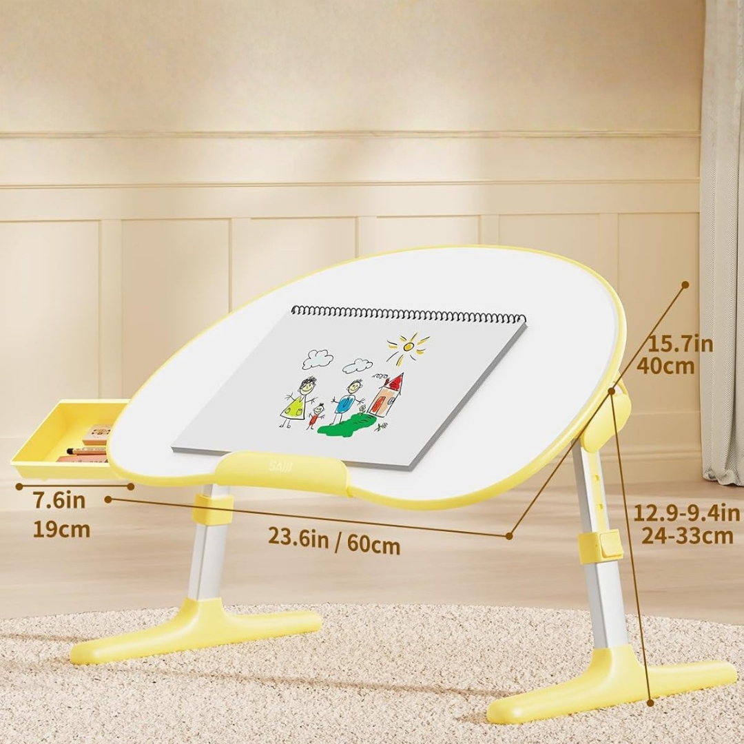 HOMERO Ergonomic Foldable Laptop Desk Adjustable Kids Study Table