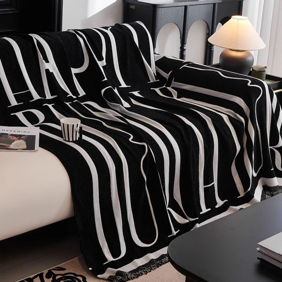 Chenille Fabric Luxury Reversible Throw Sofa Cover