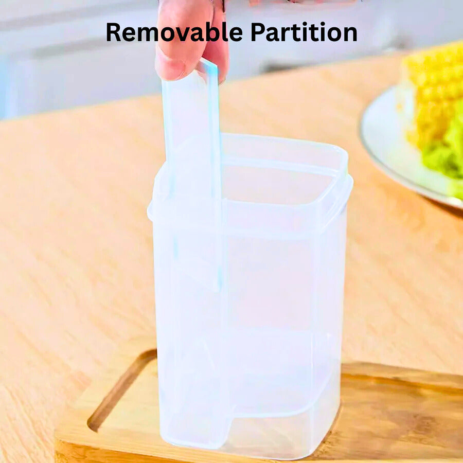 2-in-1 Multipurpose Seasoning Jar with Removable Partition