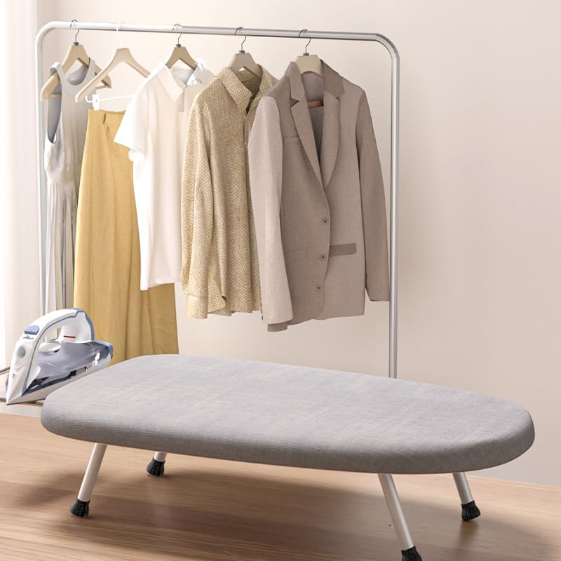 Foldable Tabletop Ironing Board with Sleeve Rest & Legs