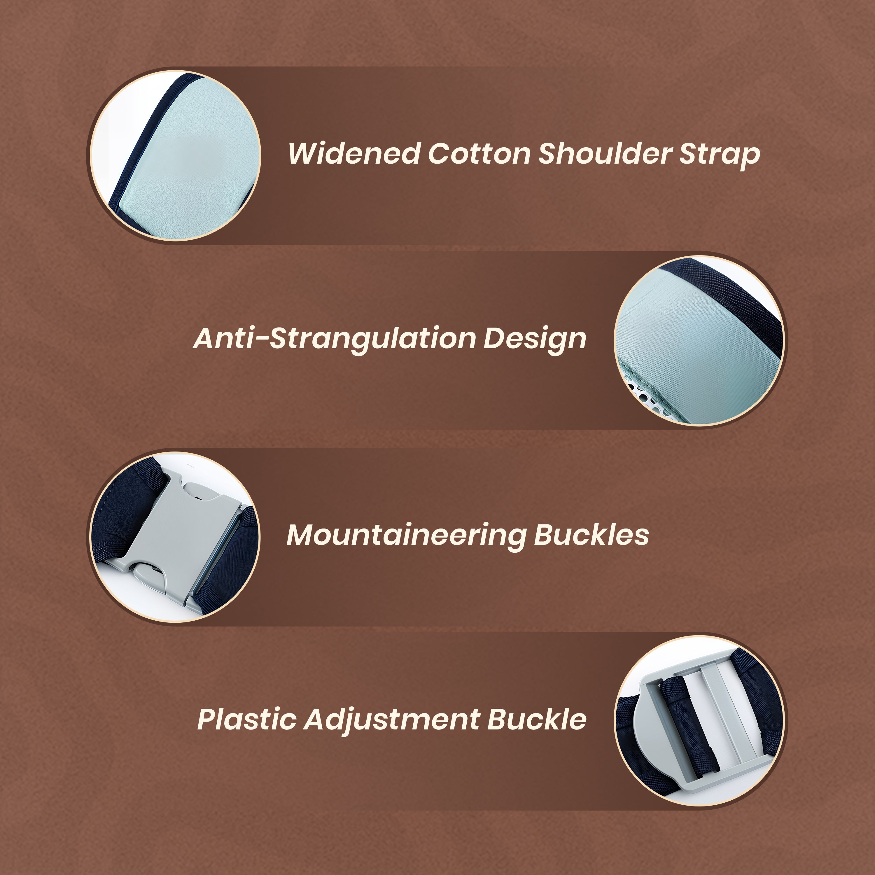 Homero Comfortable Ergonomic Baby Carrier Cotton Sling Wrap