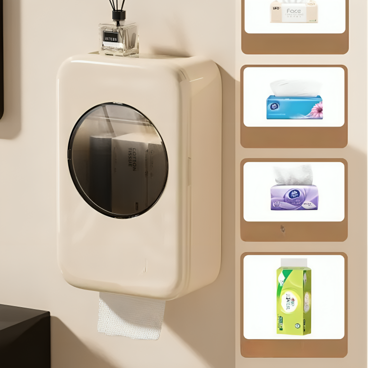 Homero Multi-Purpose Wall Mounted Storage Box with Tissue Holder