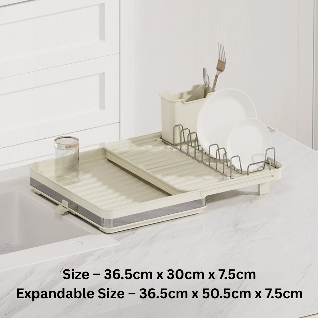 Multi Utility Stainless Steel Expandable Dish Drying Rack