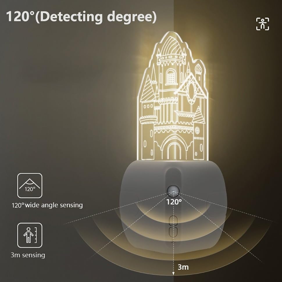 Smart Motion Sensor Magnetic LED Castle Night Light