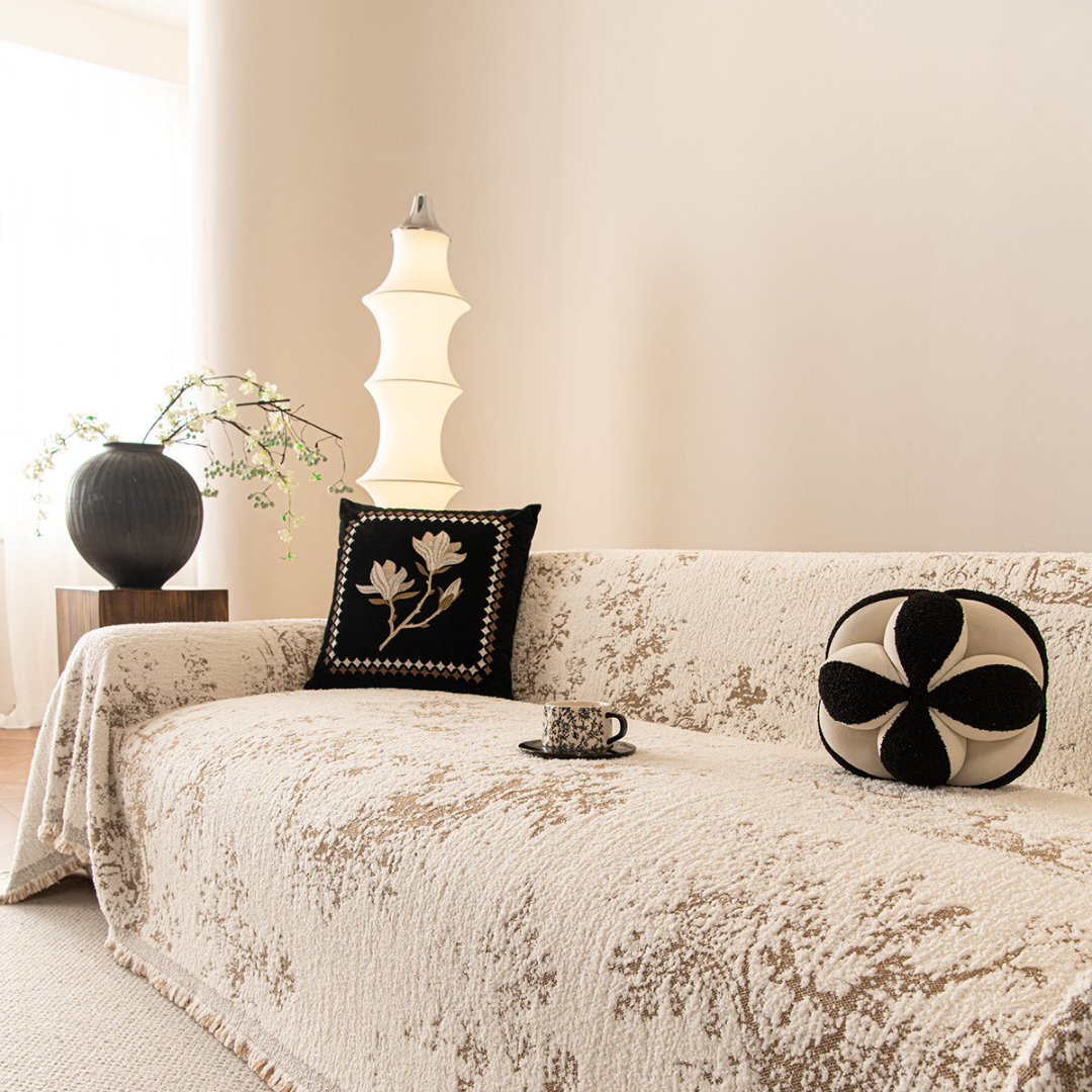 Premium Soft Chenille Comfort Feel Throw Sofa Cover