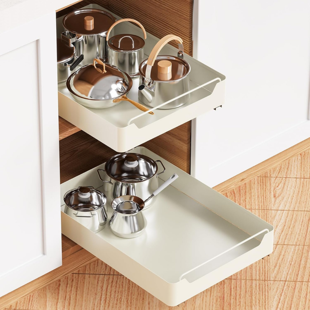 Multi Purpose Carbon Steel Build Sliding Cabinet Organizer
