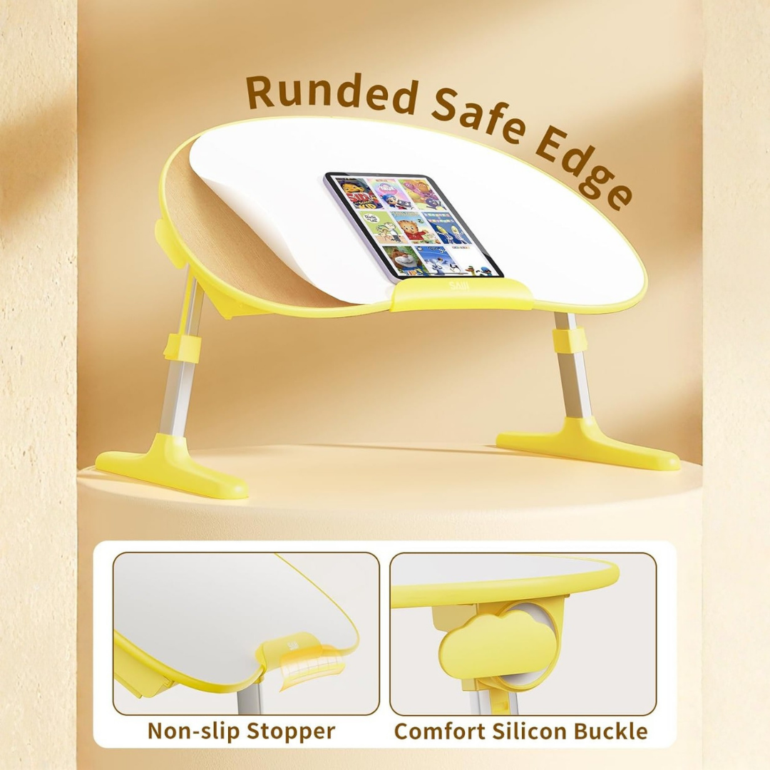 HOMERO Ergonomic Foldable Laptop Desk Adjustable Kids Study Table