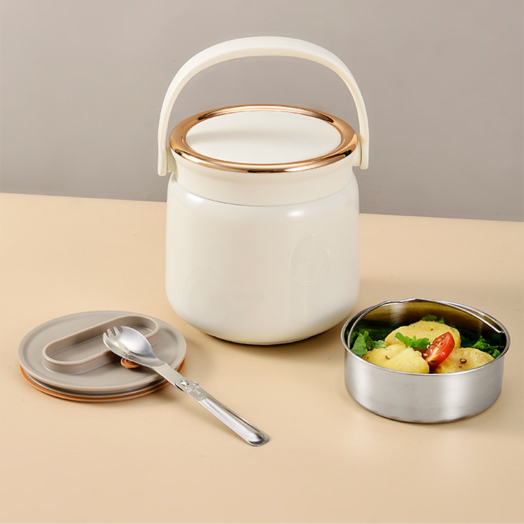 HOMERO Premium Insulated 6-Layer Stainless Steel Lunch Box - 1.2L Design