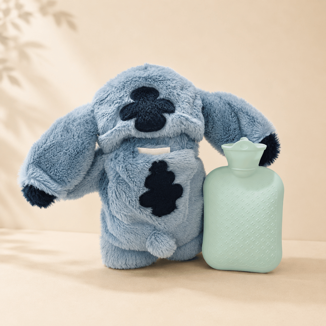 Homero Cartoon Cute Stitch Plush Hot Water Bag