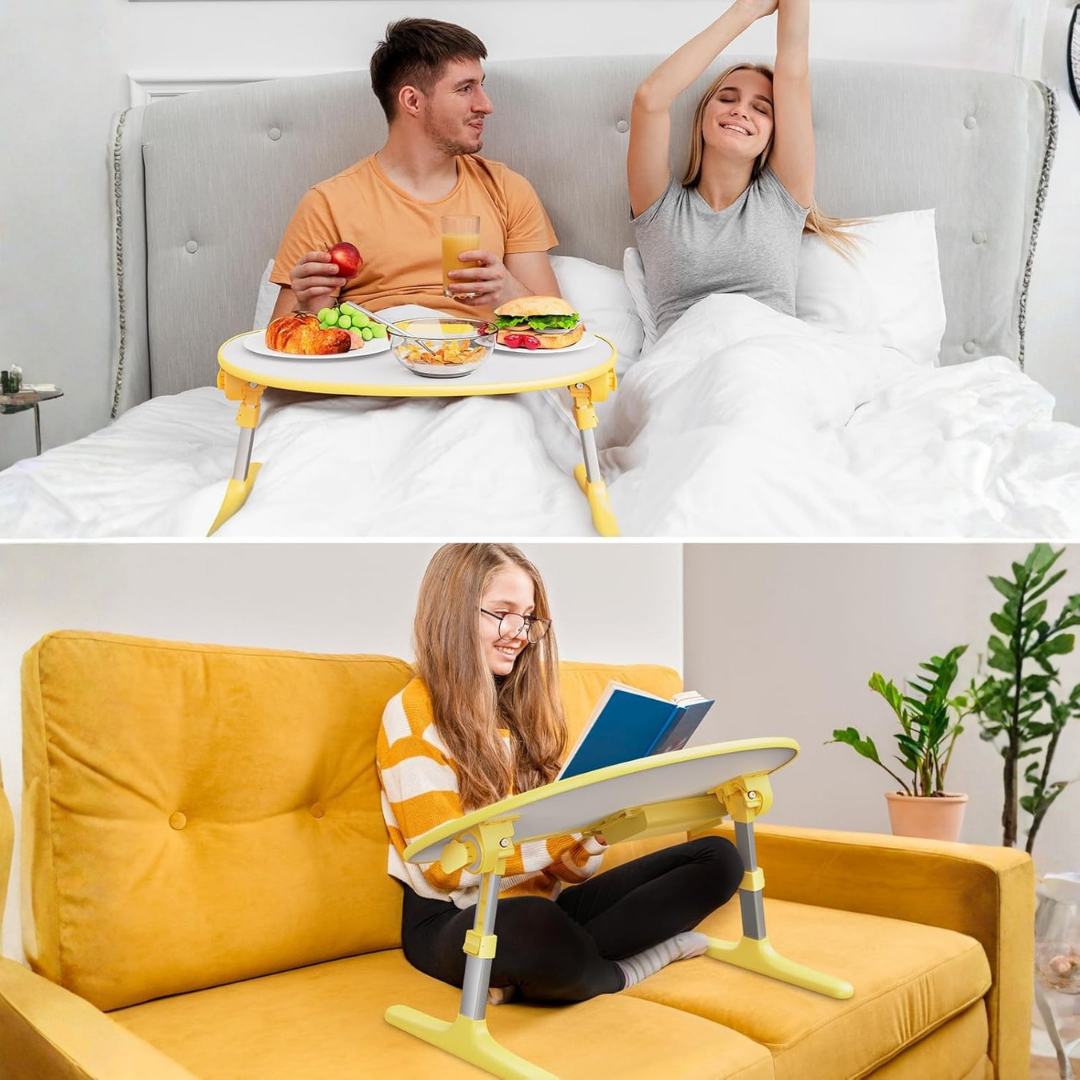 HOMERO Ergonomic Foldable Laptop Desk Adjustable Kids Study Table