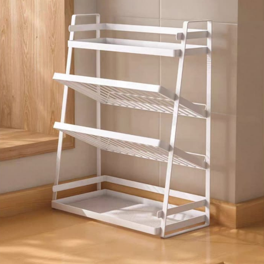 HOMERO4 Tier Carbon Steel Kitchen Storage Spice Organizer Shelf