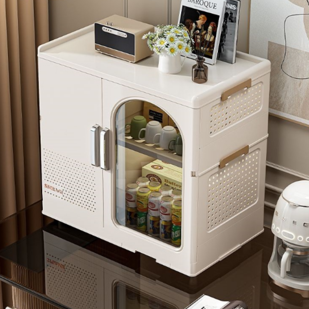 Homero All-in-One Magnetic Double Door Smart Space Utensils Storage Cabinet