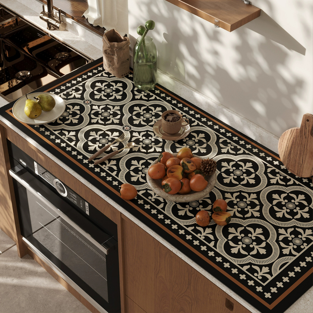 HOMERO Elegant Classic Pattern Absorbent Anti-Slip Diatom Mat