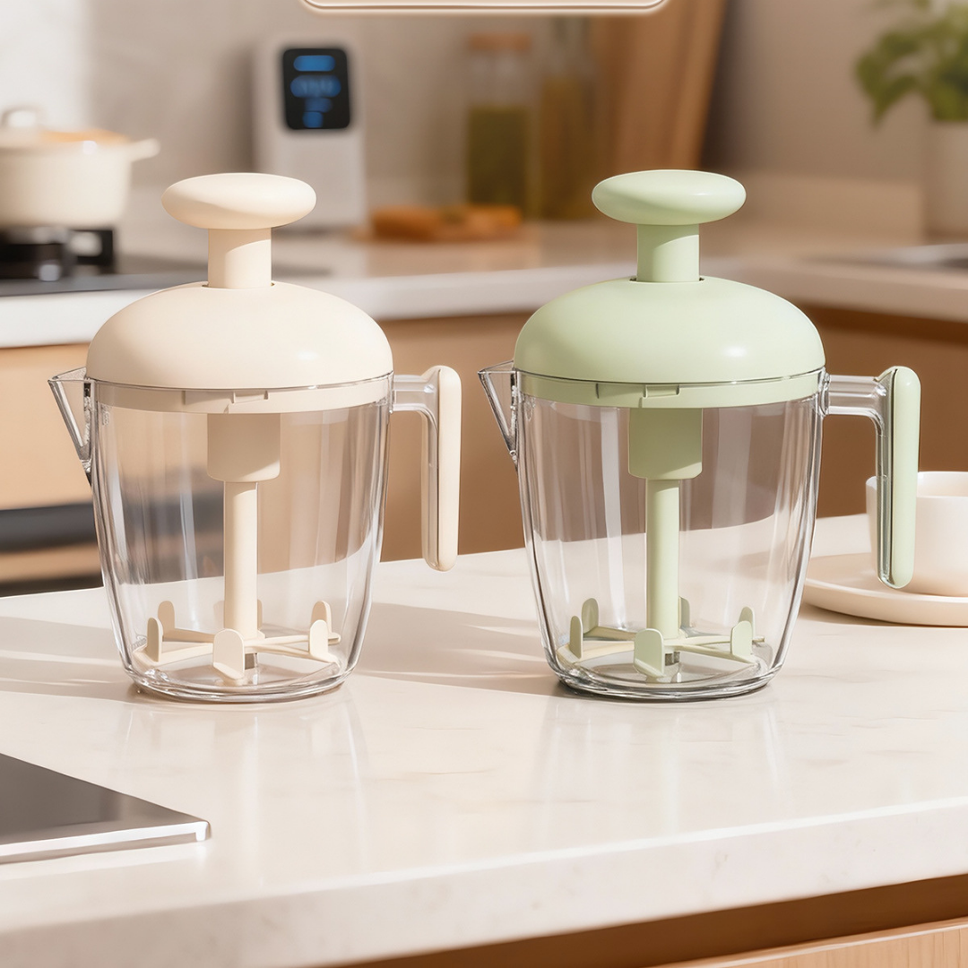 HOMERO Multi-Purpose Ergonomic Design Multi-Blade Manual Egg Mixer