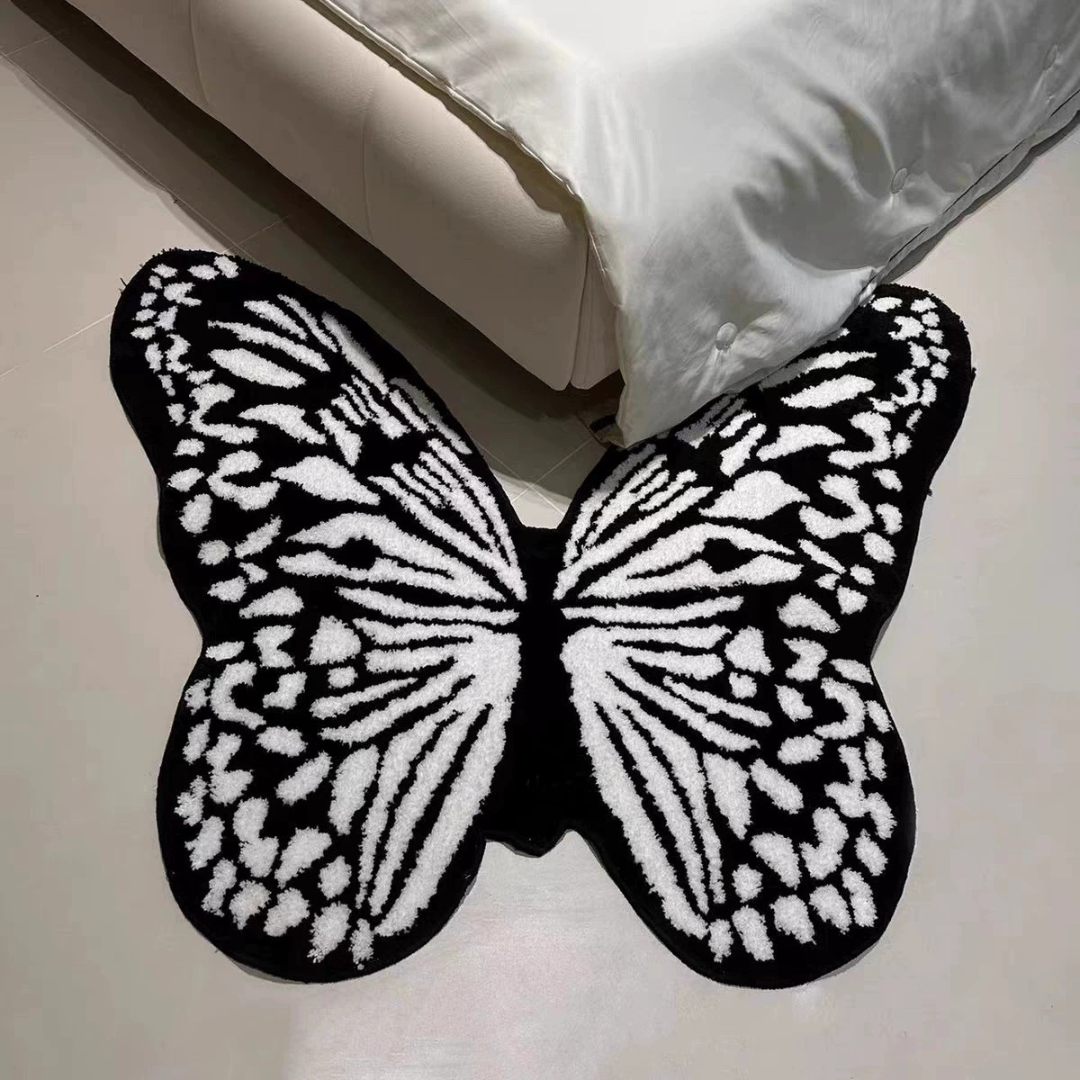 Homero Soft Butterfly Carpet Rug Thick Fluffy Handwoven - 80x120cm