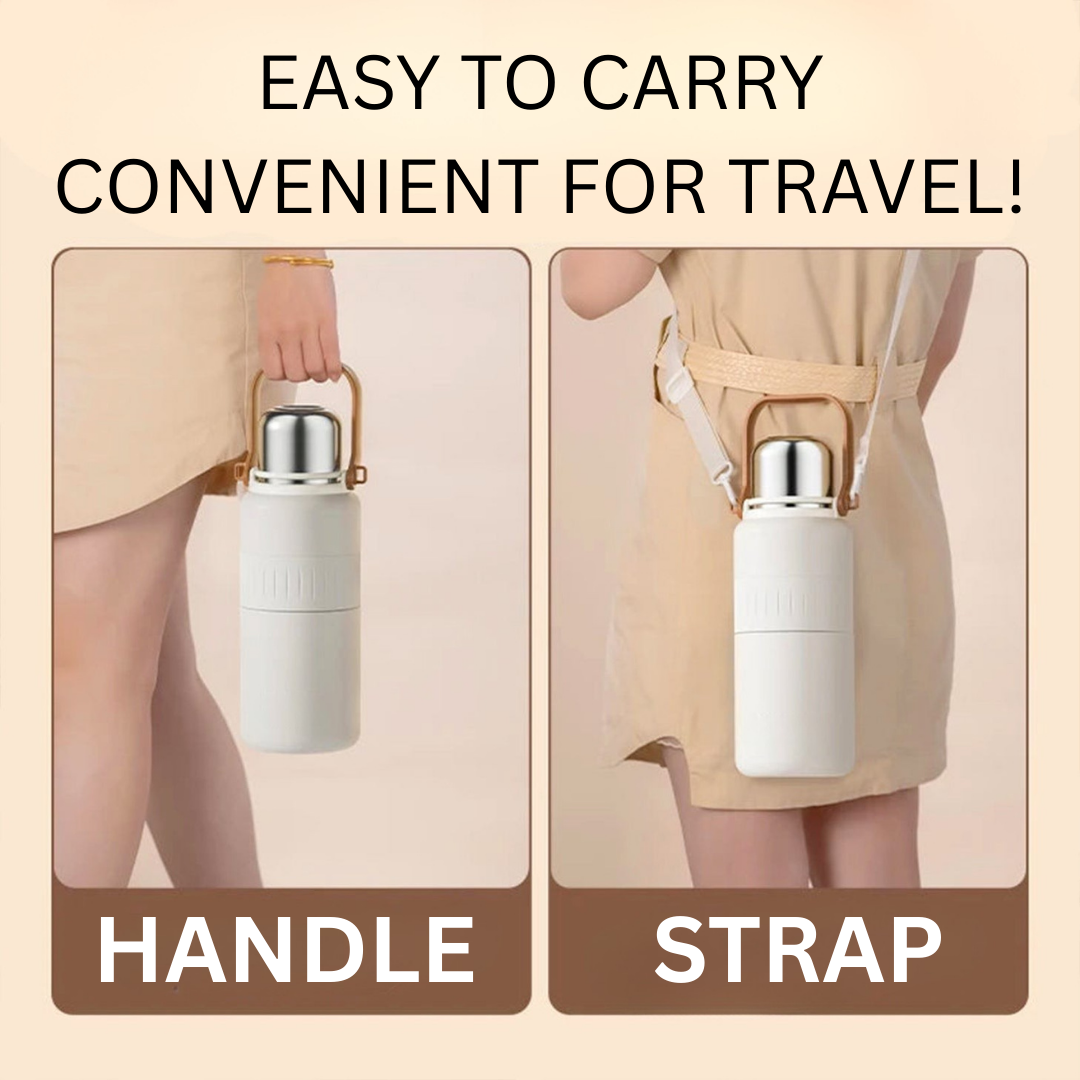 HOMERO Stainless Steel Insulated Water Bottle – 1.2L Durable Design