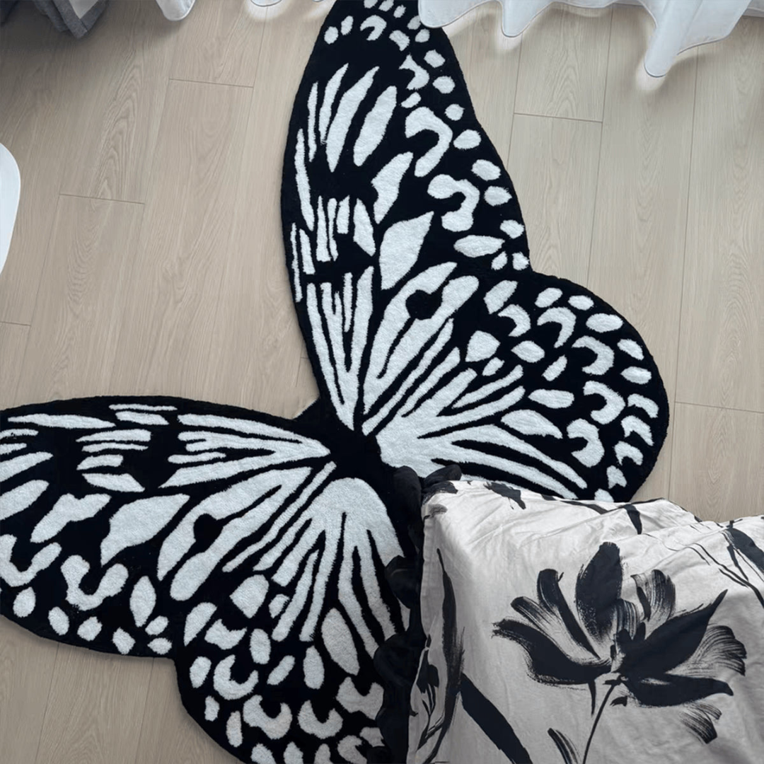 Homero Soft Butterfly Carpet Rug Thick Fluffy Handwoven - 80x120cm