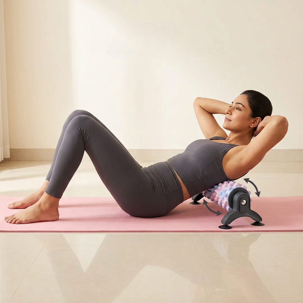 Full Body Massage EVA Foam Roller with Suction Cup
