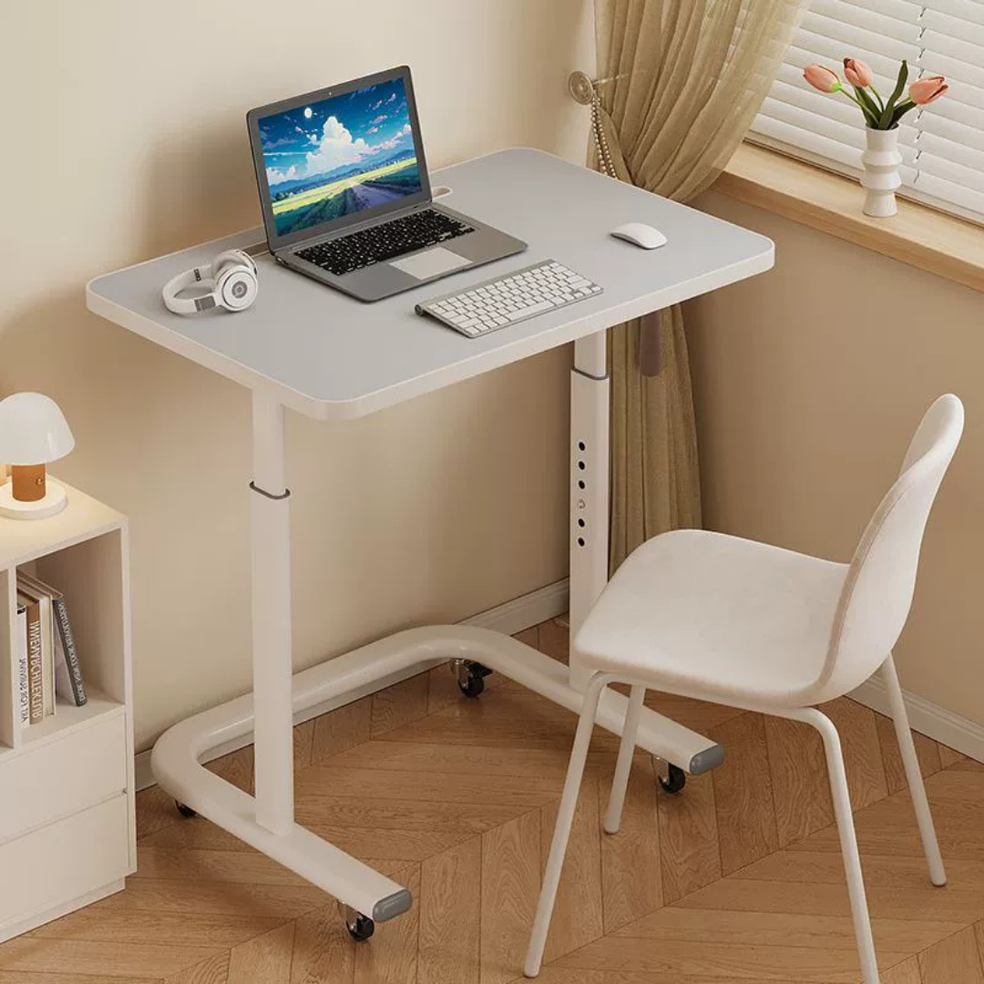 Homero Study Workstation Adjustable Height Mobile Desk