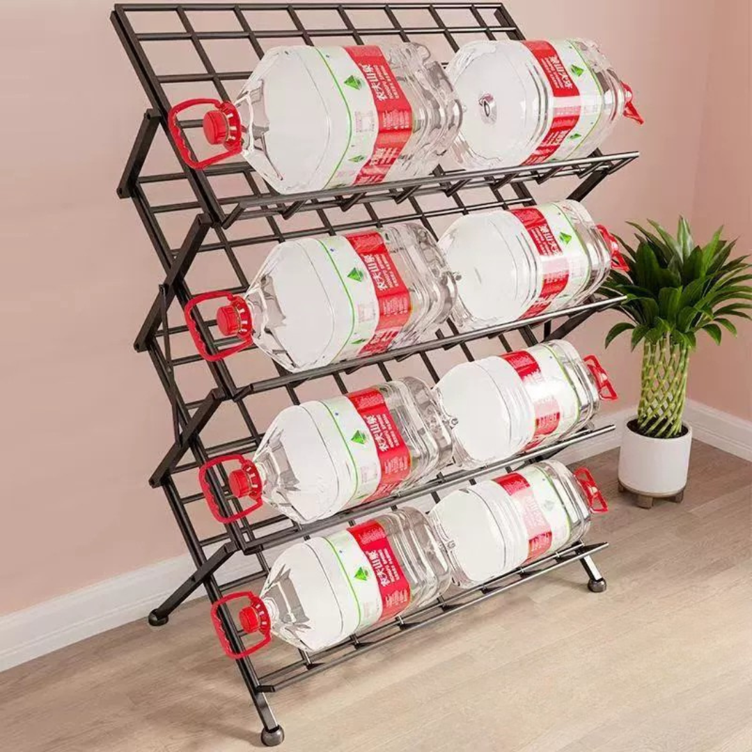 4 Tier Folding Multipurpose Metal Shoe Rack
