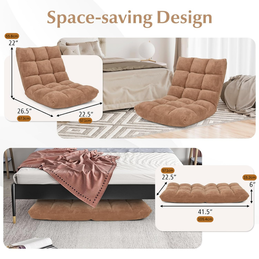 Homero Ultra Comfort Floor Adjustable Multi Angle Position Design Sofa Chair