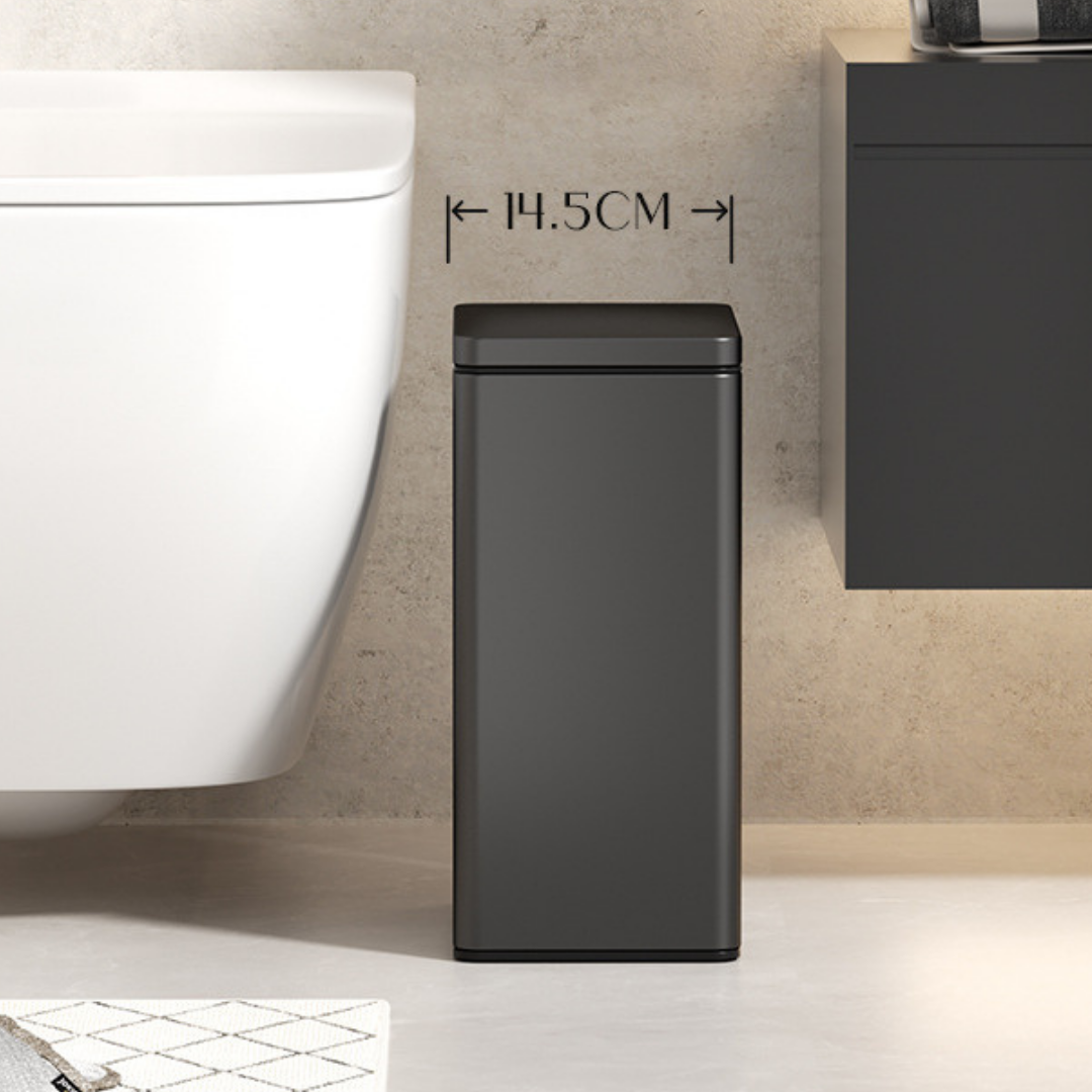 HOMERO Slim One-Press Lid System Dual Bucket Dustbin - 7L Size