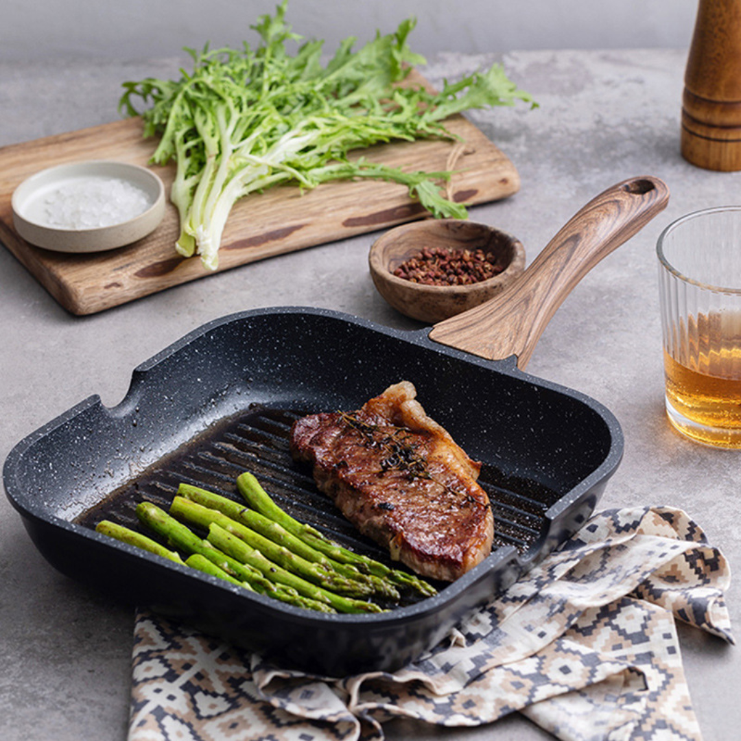 Flat Bottom Non-Stick Grill Pan