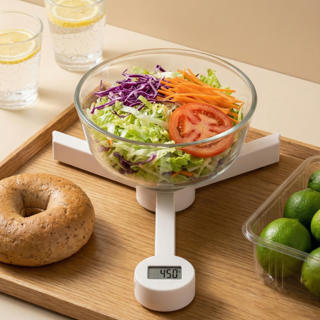 Foldable Digital Kitchen Food Weighing Scale with LCD Display