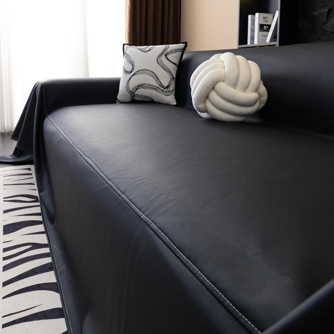 Premium Waterproof Faux Leather Sofa Cover