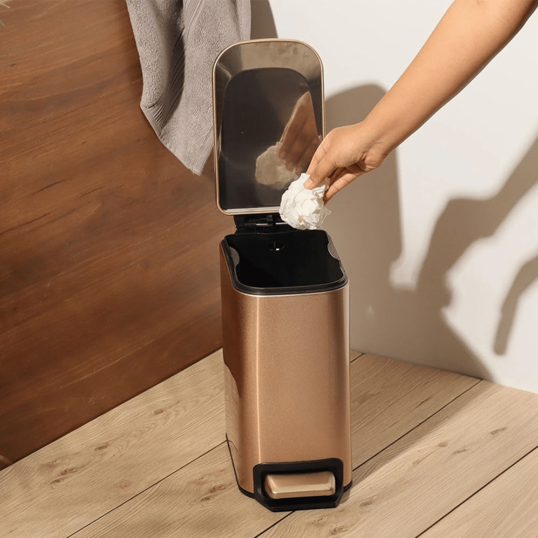 Premium Steel Pedal Waste Bin with Removable Inner Bucket