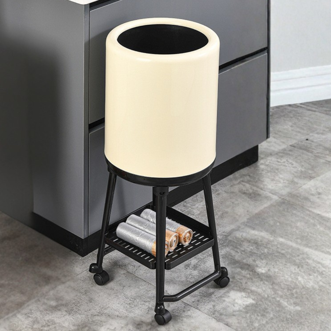 Multipurpose Kitchen Waste Bin with Flip Cover and 360° Wheels