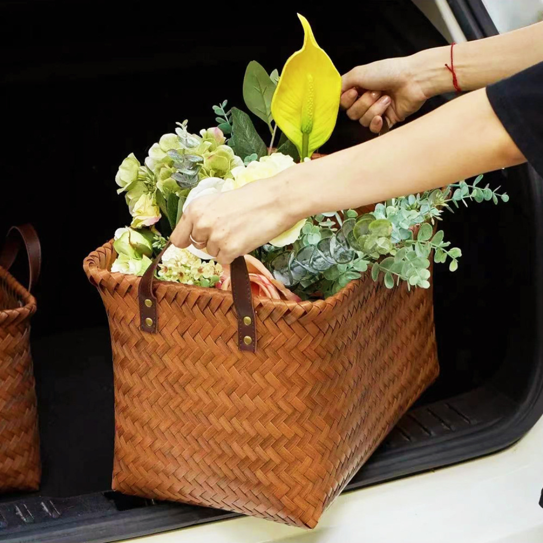 Homero Multipurpose American Style Hand-Woven Storage Basket