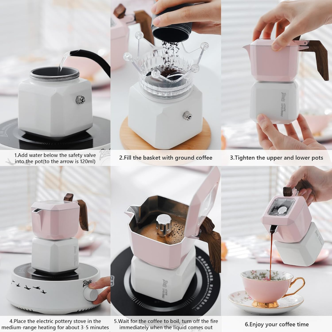 Electric Ceramic Cube Coffee Pot
