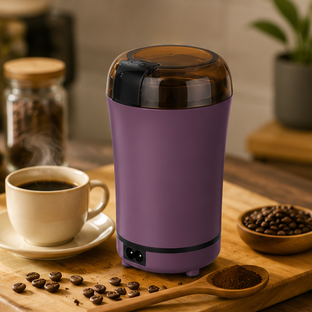 One Touch Electric Spice Stainless Steel Coffee Bean & Spice Grinder