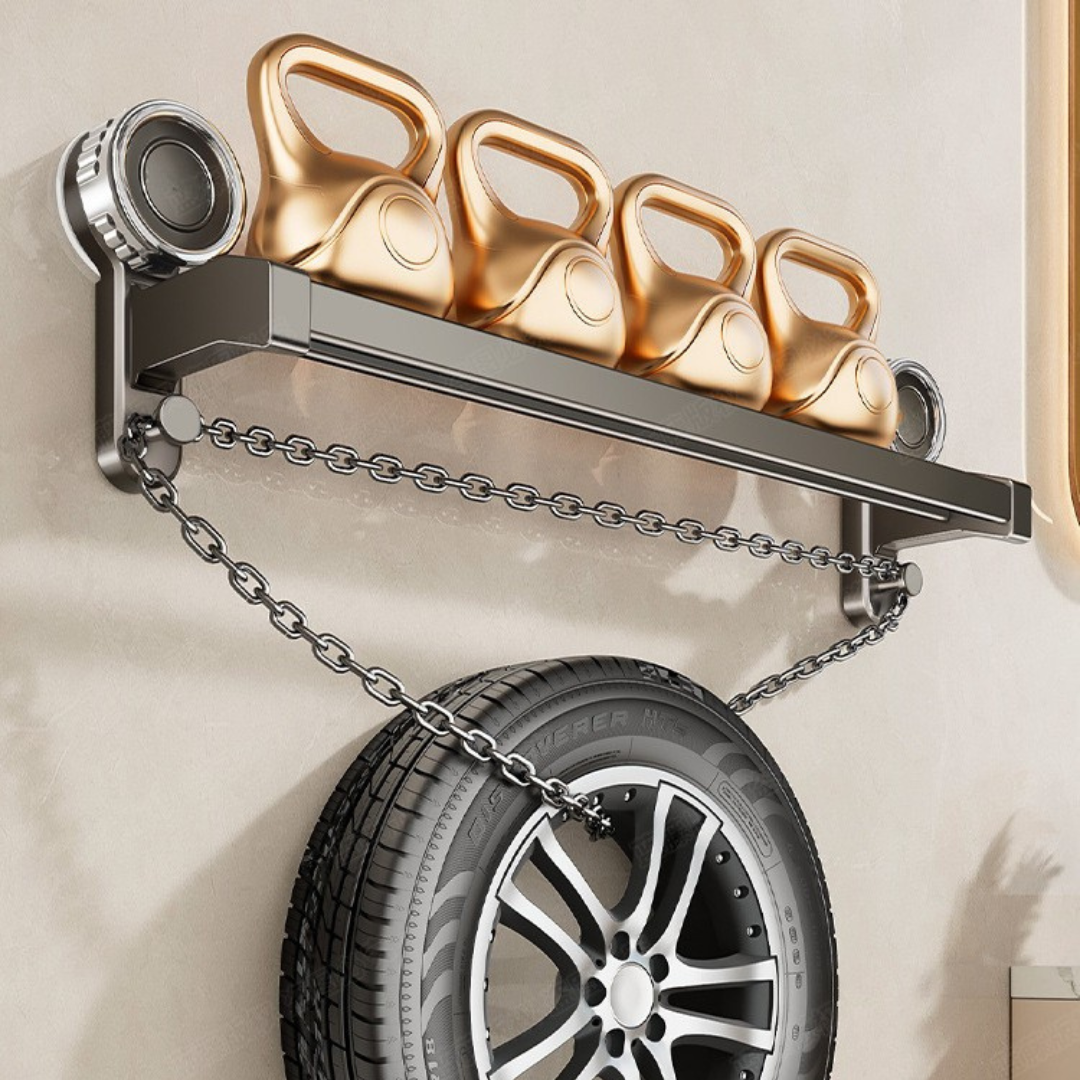 Premium Suction Cup Wide Spacing Aluminum Double Bar Towel Rack
