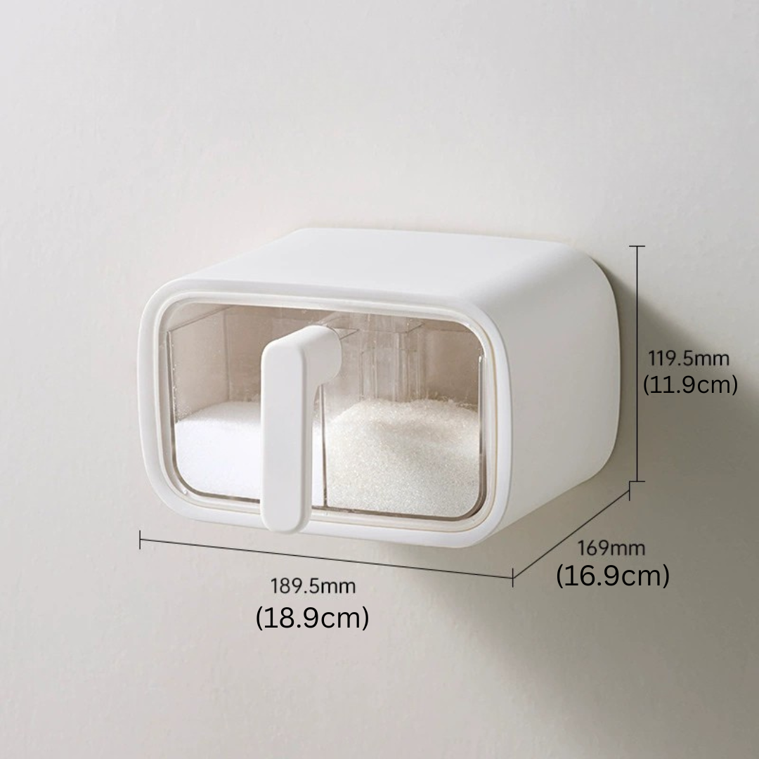 4 Compartment Premium Wall Mounted Spice Organizer Container - 250ml