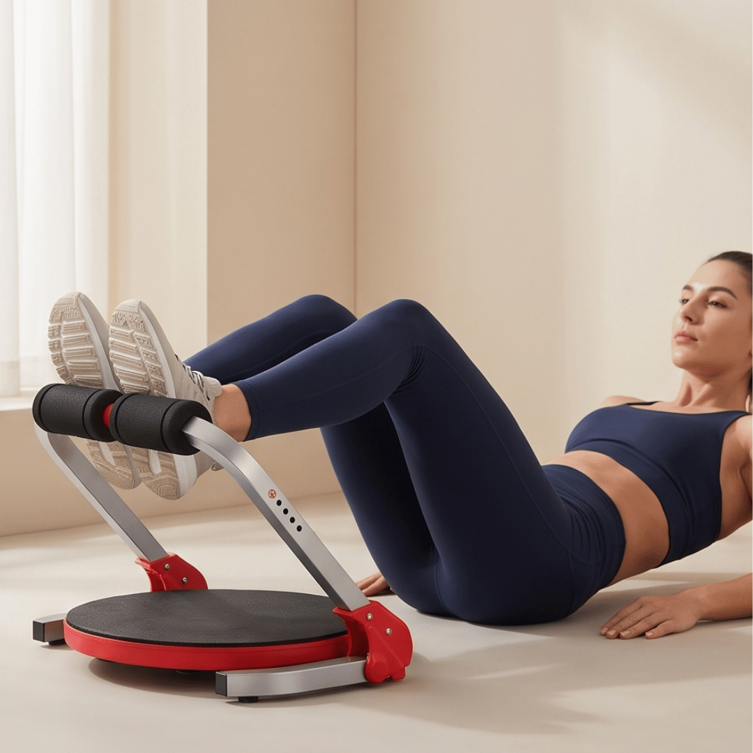 Adjustable Full Body Abdominal Workout Machine with Automatic Rebound