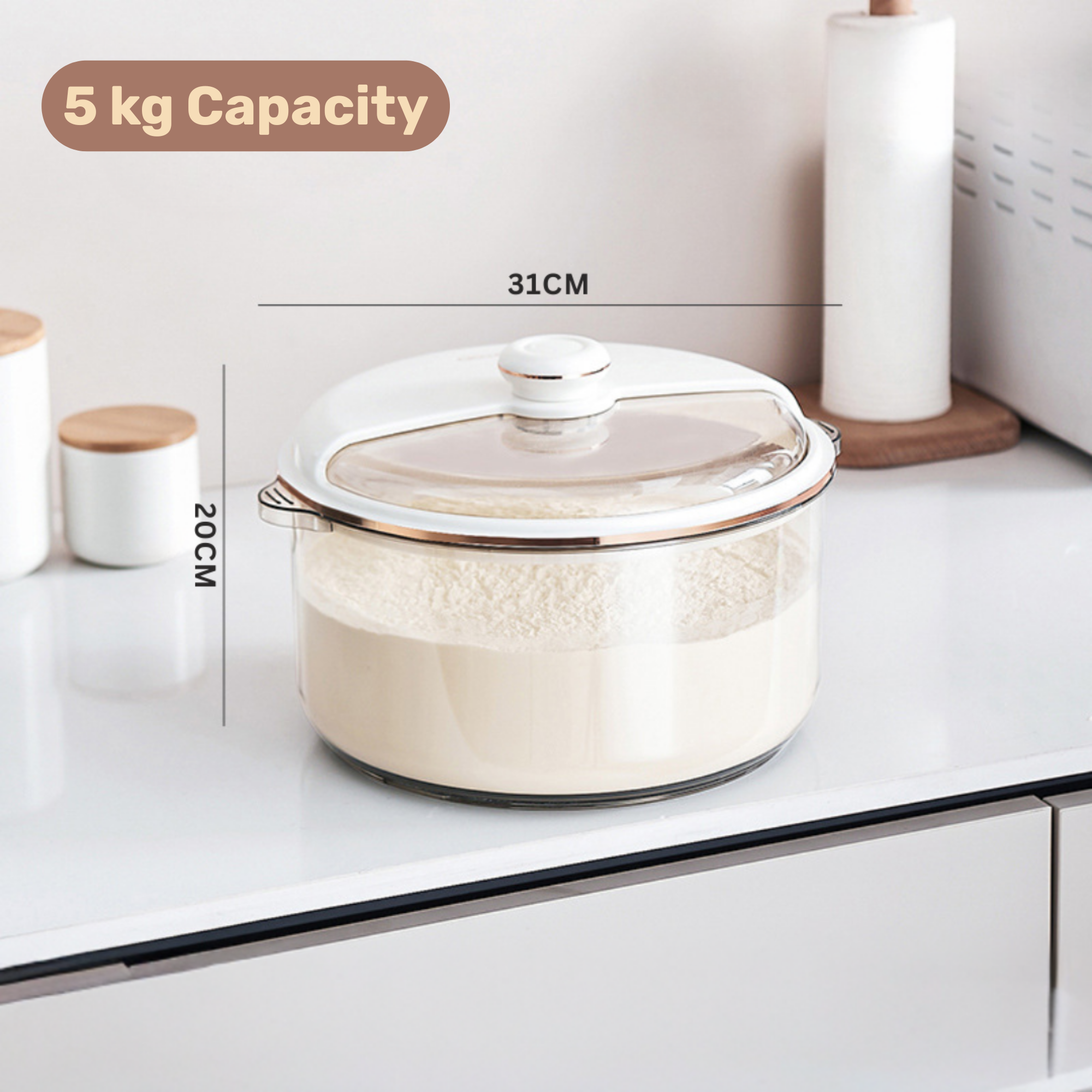 Homero Multi-Functional Fresh Lock Storage Bucket with Secure Lid