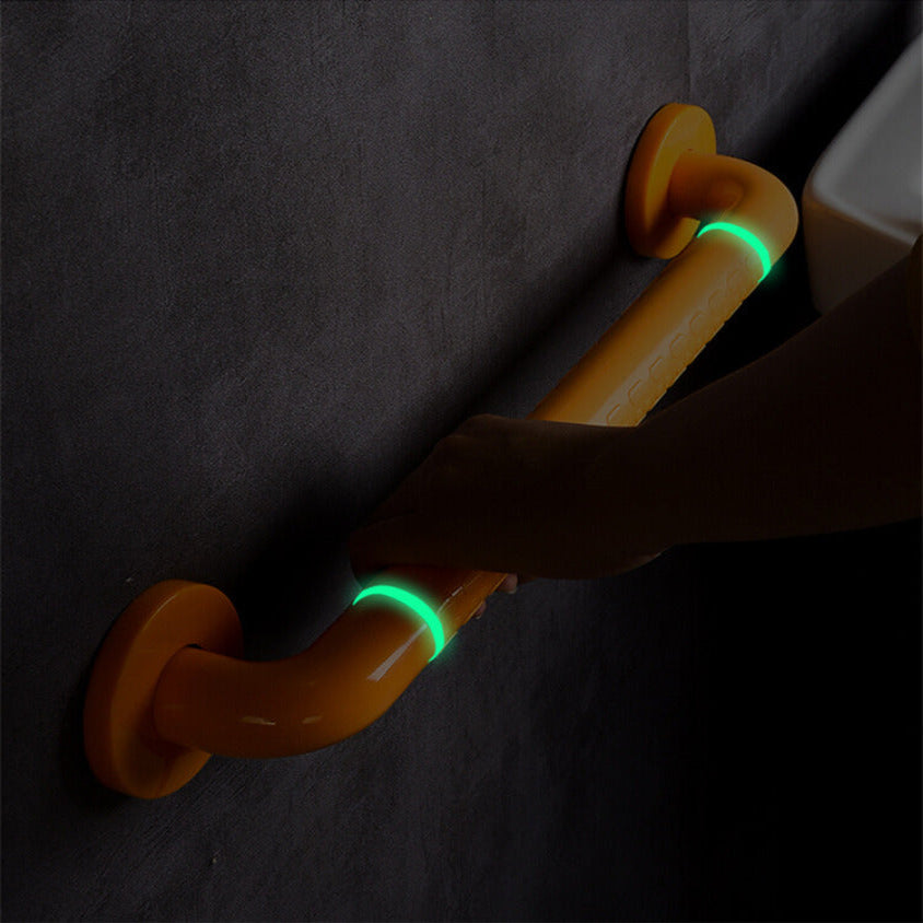 Elder Friendly Stainless Steel Bathroom Grip Bar with Glow Rings