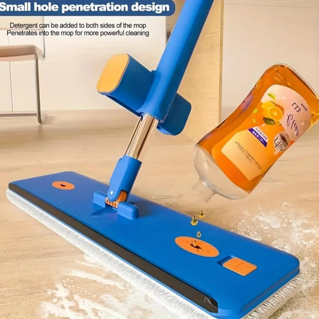 Homero 360° Self Cleaning Microfiber Floor Mop with Folding Bucket Set