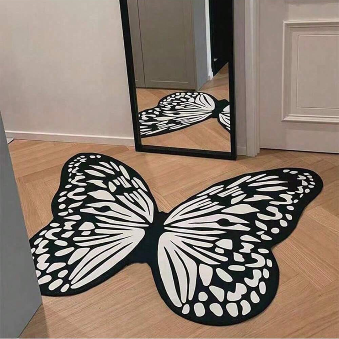 Homero Soft Butterfly Carpet Rug Thick Fluffy Handwoven - 80x120cm