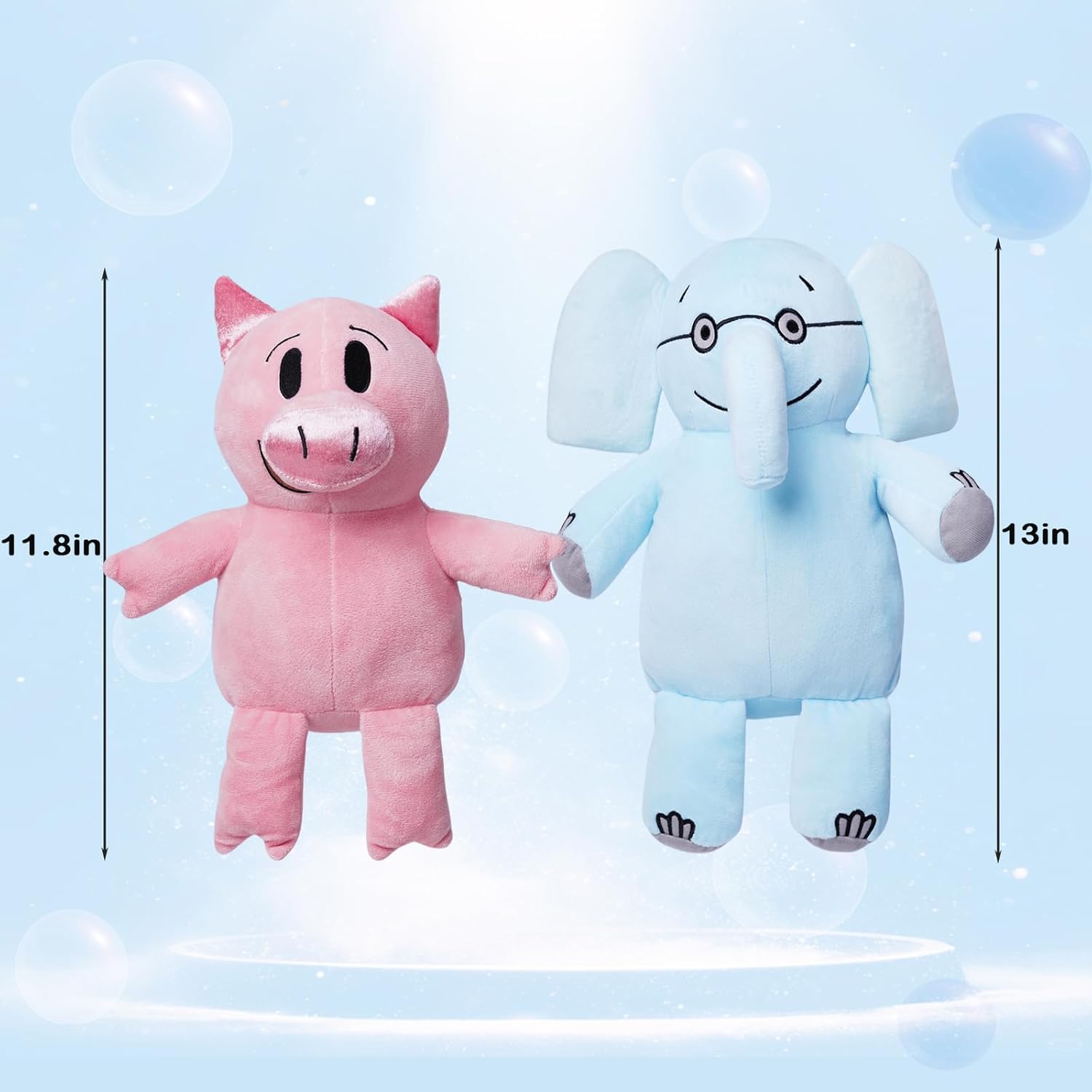 HOMERO Elephant Piggie Plush Soft Cuddly Toy Set